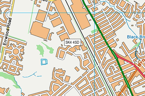 SK4 4SD map - OS VectorMap District (Ordnance Survey)