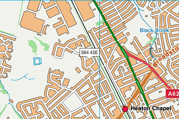 SK4 4SE map - OS VectorMap District (Ordnance Survey)