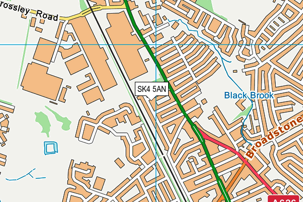 SK4 5AN map - OS VectorMap District (Ordnance Survey)