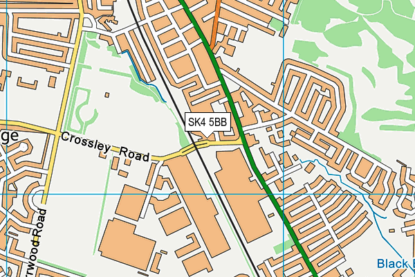 SK4 5BB map - OS VectorMap District (Ordnance Survey)