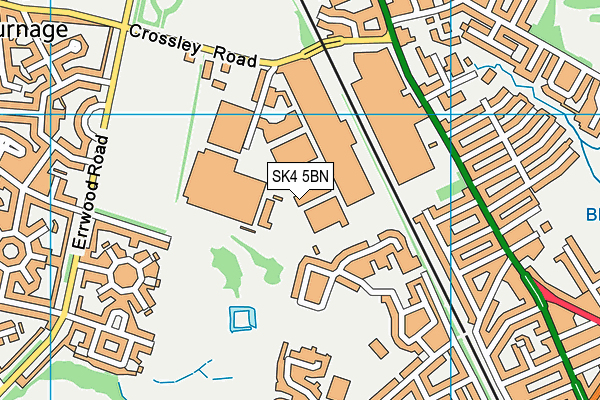 SK4 5BN map - OS VectorMap District (Ordnance Survey)