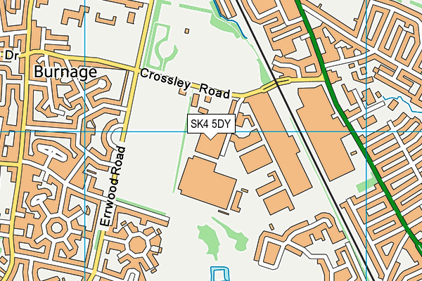 SK4 5DY map - OS VectorMap District (Ordnance Survey)