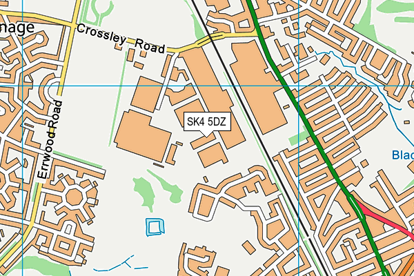 SK4 5DZ map - OS VectorMap District (Ordnance Survey)