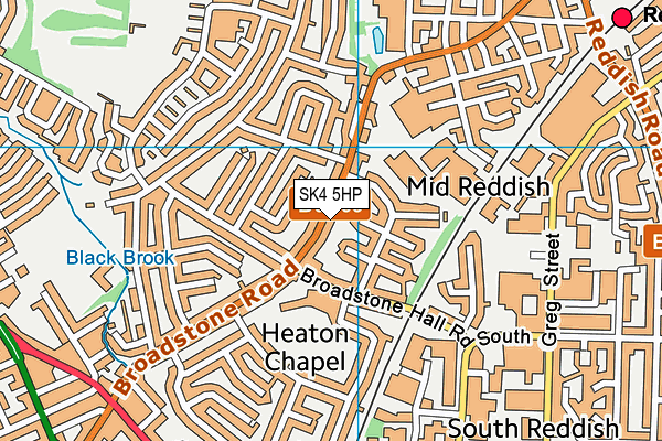 SK4 5HP map - OS VectorMap District (Ordnance Survey)