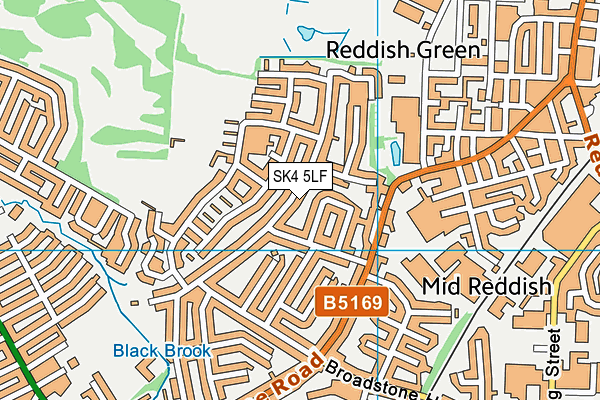 SK4 5LF map - OS VectorMap District (Ordnance Survey)
