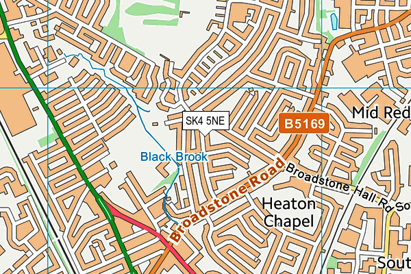 SK4 5NE map - OS VectorMap District (Ordnance Survey)