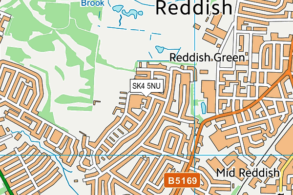 Marbury Road (Closed) map (SK4 5NU) - OS VectorMap District (Ordnance Survey)