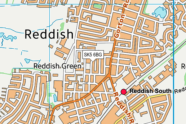 St Joseph's Roman Catholic Primary School Reddish map (SK5 6BG) - OS VectorMap District (Ordnance Survey)