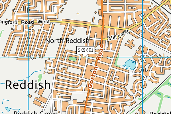 SK5 6EJ map - OS VectorMap District (Ordnance Survey)