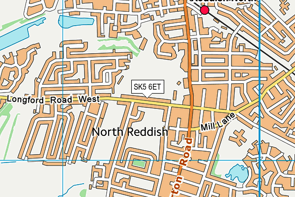 North Reddish Park map (SK5 6ET) - OS VectorMap District (Ordnance Survey)