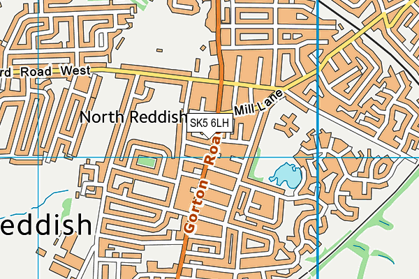 SK5 6LH map - OS VectorMap District (Ordnance Survey)