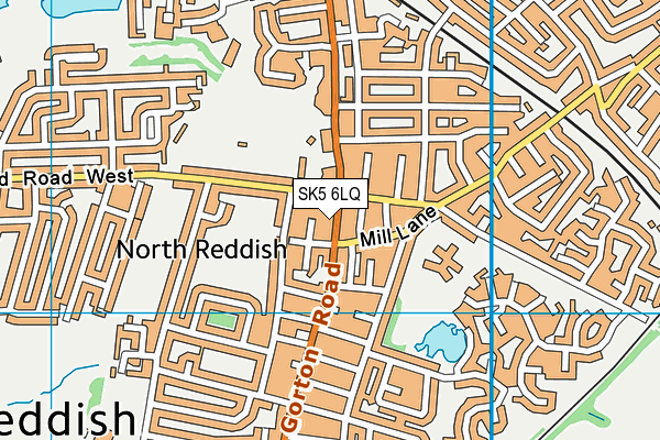 SK5 6LQ map - OS VectorMap District (Ordnance Survey)