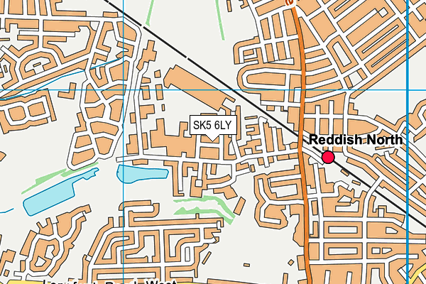 SK5 6LY map - OS VectorMap District (Ordnance Survey)