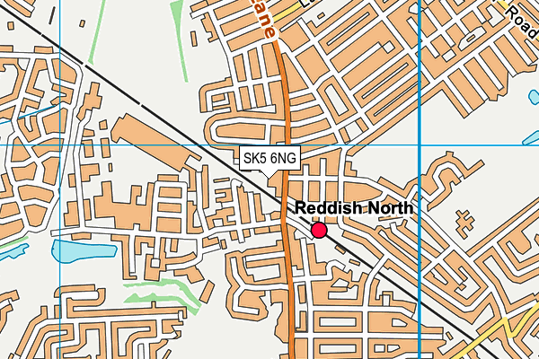SK5 6NG map - OS VectorMap District (Ordnance Survey)