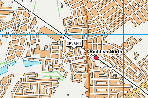 SK5 6NH map - OS VectorMap District (Ordnance Survey)