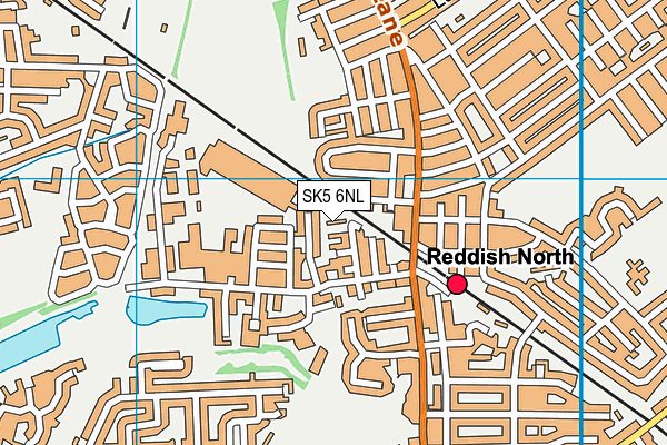 SK5 6NL map - OS VectorMap District (Ordnance Survey)
