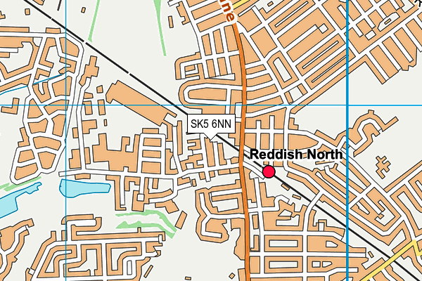 SK5 6NN map - OS VectorMap District (Ordnance Survey)