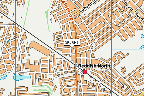 SK5 6NT map - OS VectorMap District (Ordnance Survey)