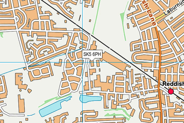 SK5 6PH map - OS VectorMap District (Ordnance Survey)