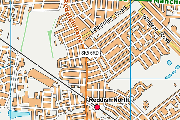 SK5 6RD map - OS VectorMap District (Ordnance Survey)
