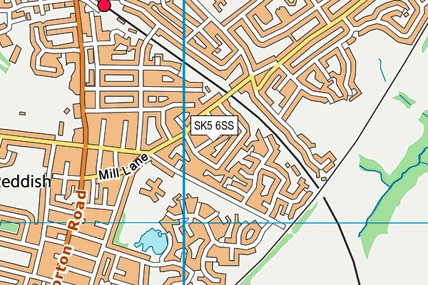 SK5 6SS map - OS VectorMap District (Ordnance Survey)