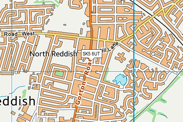 SK5 6UT map - OS VectorMap District (Ordnance Survey)