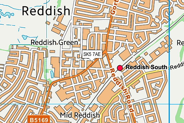 Map of POSH NOSH (REDDISH) LIMITED at district scale