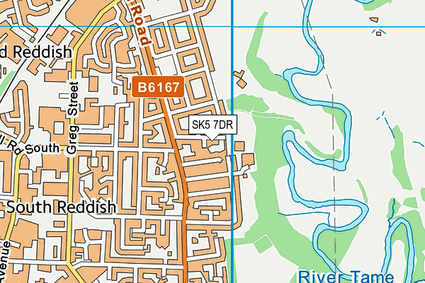 SK5 7DR map - OS VectorMap District (Ordnance Survey)