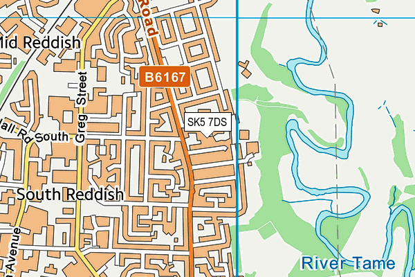SK5 7DS map - OS VectorMap District (Ordnance Survey)