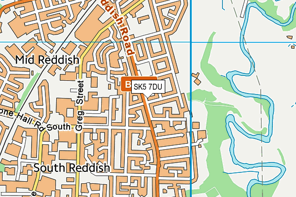 SK5 7DU map - OS VectorMap District (Ordnance Survey)