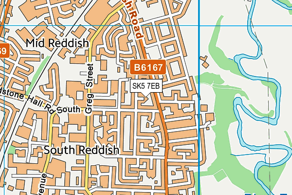 SK5 7EB map - OS VectorMap District (Ordnance Survey)