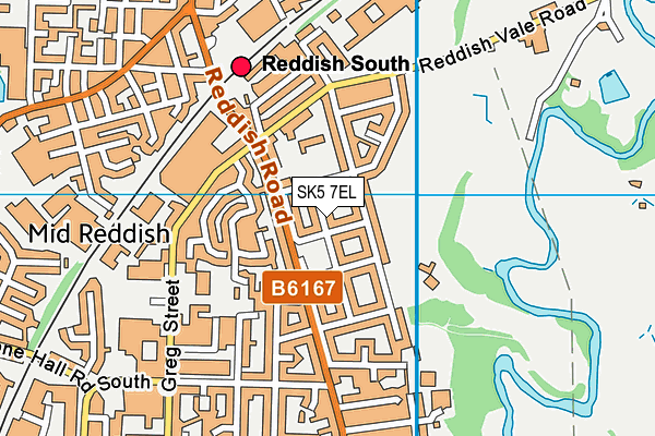 SK5 7EL map - OS VectorMap District (Ordnance Survey)