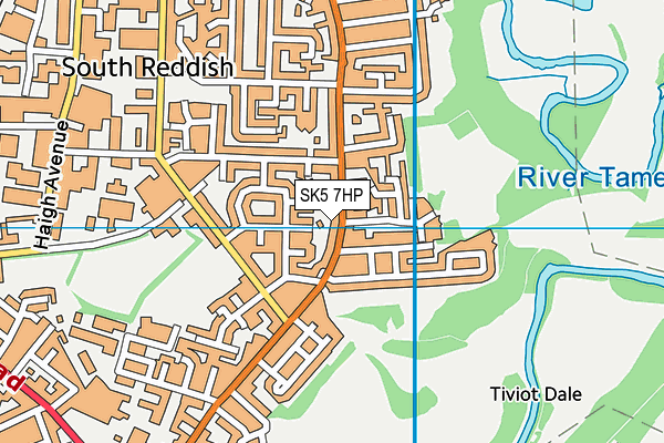 SK5 7HP map - OS VectorMap District (Ordnance Survey)
