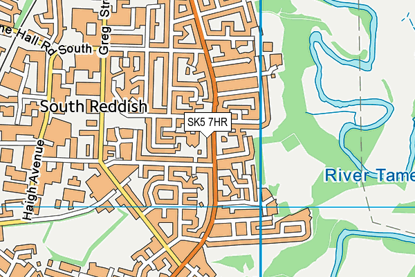SK5 7HR map - OS VectorMap District (Ordnance Survey)