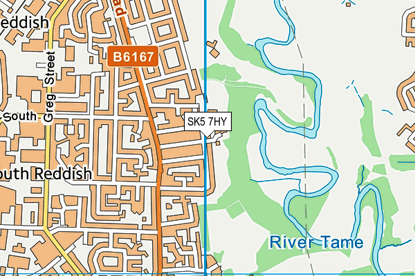 SK5 7HY map - OS VectorMap District (Ordnance Survey)