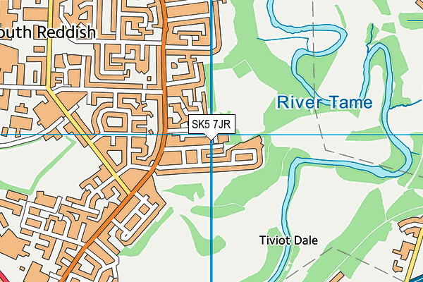 SK5 7JR map - OS VectorMap District (Ordnance Survey)
