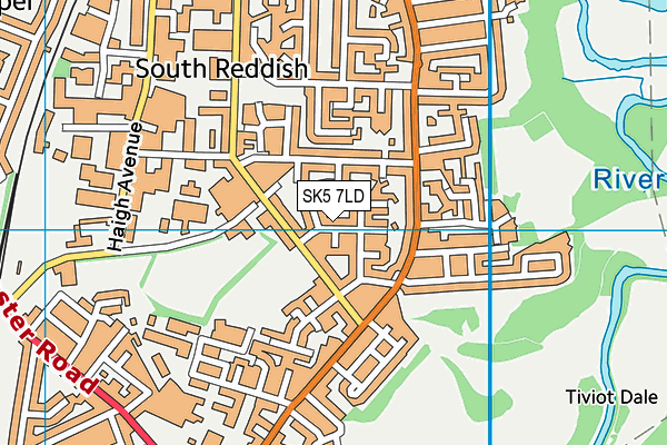 SK5 7LD map - OS VectorMap District (Ordnance Survey)