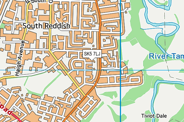 SK5 7LJ map - OS VectorMap District (Ordnance Survey)