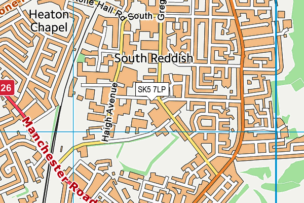SK5 7LP map - OS VectorMap District (Ordnance Survey)