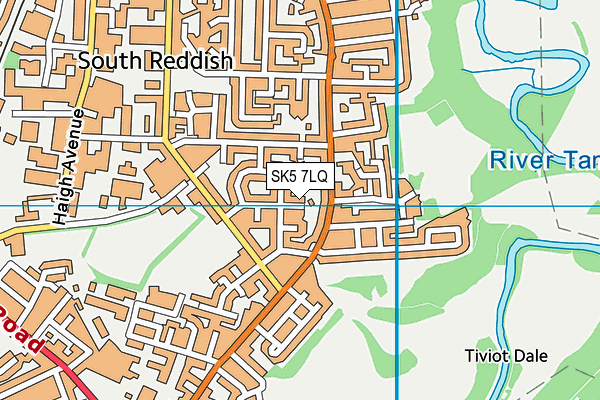 SK5 7LQ map - OS VectorMap District (Ordnance Survey)