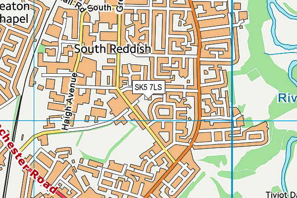 SK5 7LS map - OS VectorMap District (Ordnance Survey)