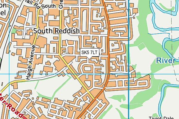 SK5 7LT map - OS VectorMap District (Ordnance Survey)