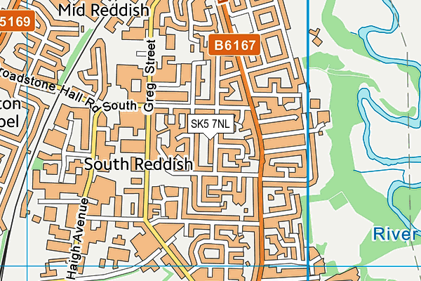 SK5 7NL map - OS VectorMap District (Ordnance Survey)