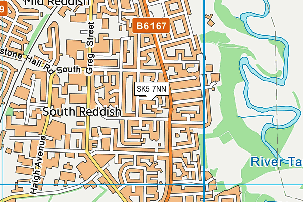 SK5 7NN map - OS VectorMap District (Ordnance Survey)