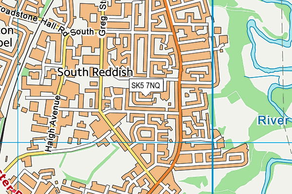 SK5 7NQ map - OS VectorMap District (Ordnance Survey)