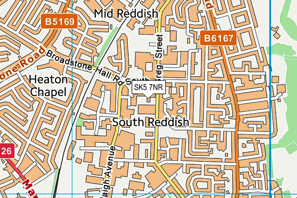 SK5 7NR map - OS VectorMap District (Ordnance Survey)