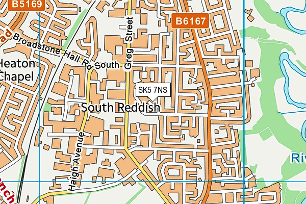 SK5 7NS map - OS VectorMap District (Ordnance Survey)
