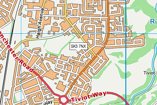 SK5 7NX map - OS VectorMap District (Ordnance Survey)