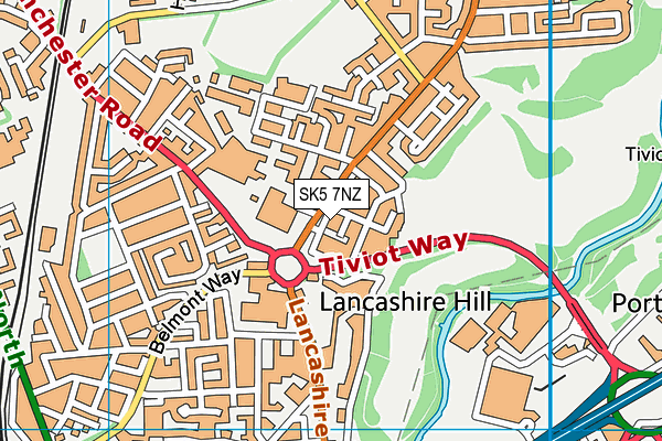 Map of STOCKPORT HGV TRAINING CENTRE LIMITED at district scale