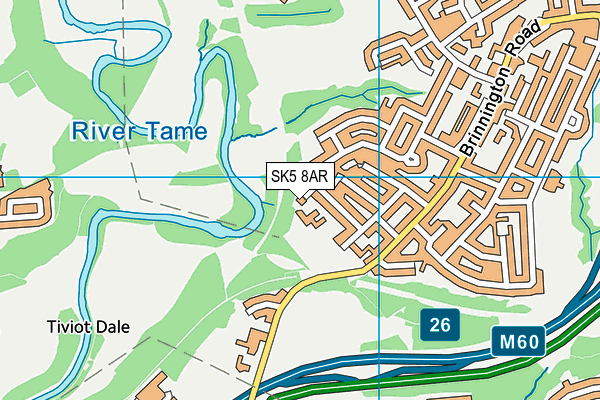 St Bernadettes Catholic Primary School map (SK5 8AR) - OS VectorMap District (Ordnance Survey)